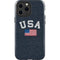 USA with American Flag iPhone 14 Pro Max Impact Case