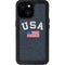 USA with American Flag iPhone 15 Waterproof Case