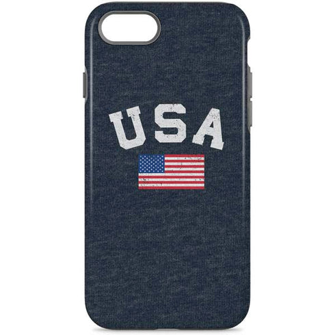 USA with American Flag iPhone 7 Pro Case
