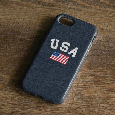 USA with American Flag iPhone 7 Pro Case