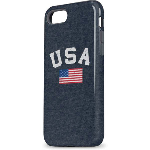 USA with American Flag iPhone 8 Pro Case