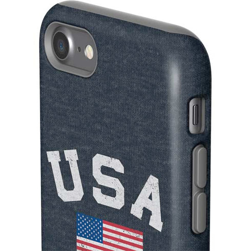 USA with American Flag iPhone SE (2nd & 3rd Gen) Pro Case
