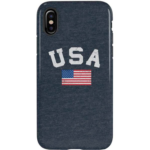USA with American Flag iPhone X Pro Case