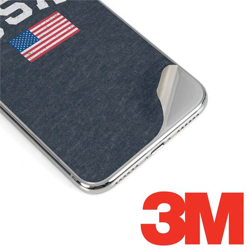 USA with American Flag iPhone X Skin