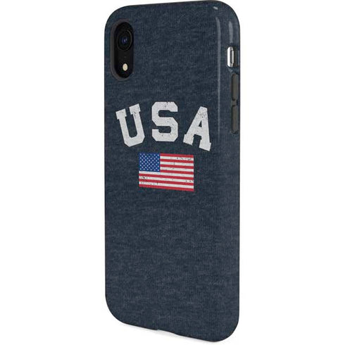 USA with American Flag iPhone XR Pro Case