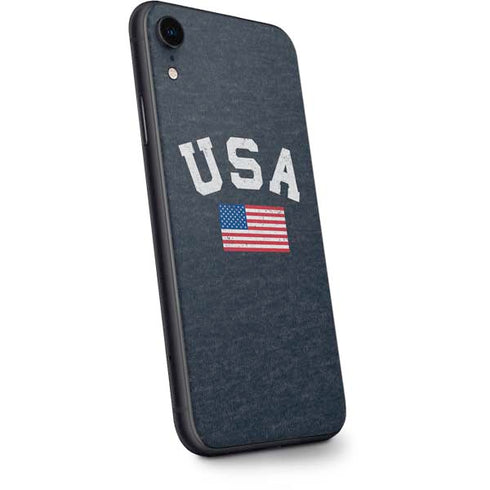 USA with American Flag iPhone XR Skin