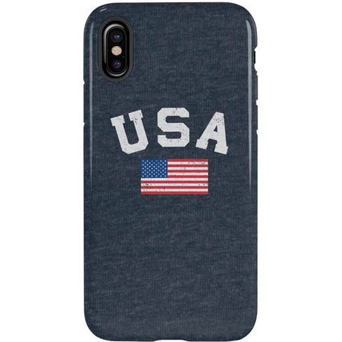 USA with American Flag iPhone XS Pro Case