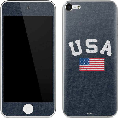 USA with American Flag Apple iPod Skin