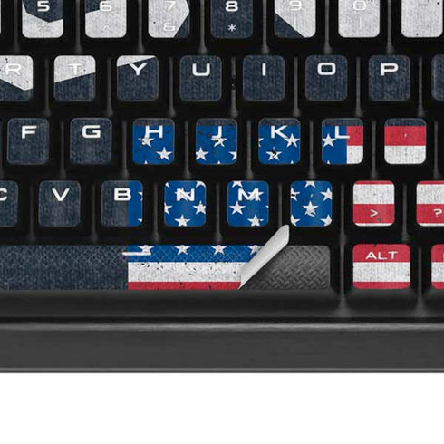 USA with American Flag K95 RGB PLATINUM Mechanical Gaming Keyboard Skin