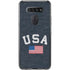 USA with American Flag LG K51/Q51 Clear Case