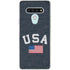 USA with American Flag LG Stylo 6 Clear Case