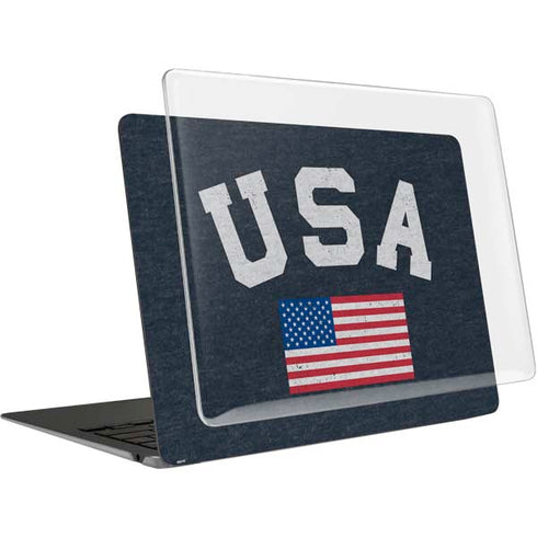 USA with American Flag MacBook Air 13in M1 (2021) Case plus Skin
