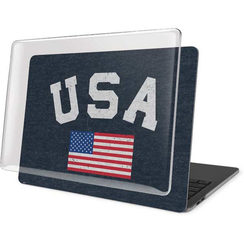 USA with American Flag MacBook Pro 15in (2016-19) Case plus Skin
