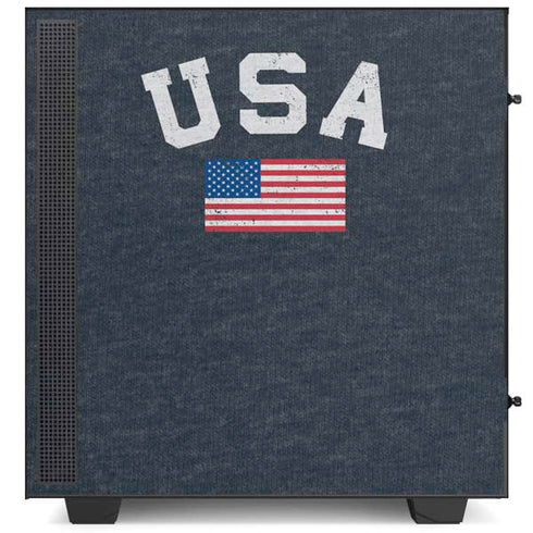 USA with American Flag NZXT H510 Compact ATX Mid-Tower Case Skin