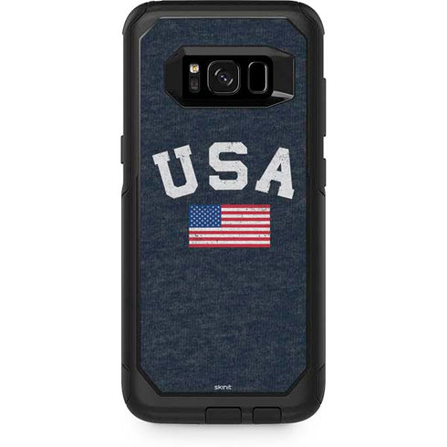 USA with American Flag Otterbox Commuter Galaxy Skin