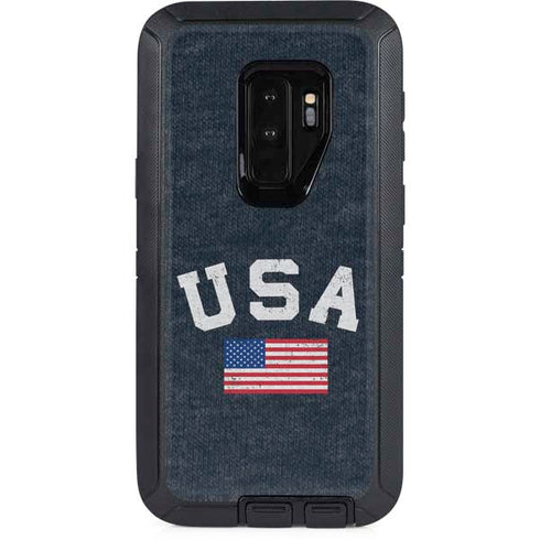 USA with American Flag Otterbox Defender Galaxy Skin
