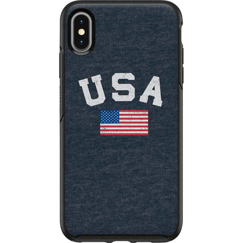 USA with American Flag Otterbox Symmetry iPhone Skin