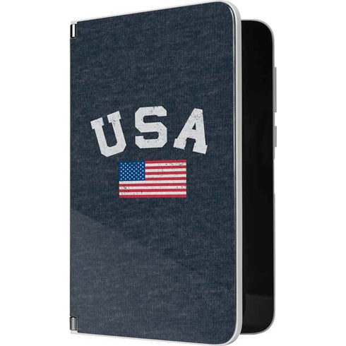 USA with American Flag Surface Duo Skin