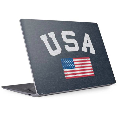 USA with American Flag Surface Laptop 3 13.5in Skin