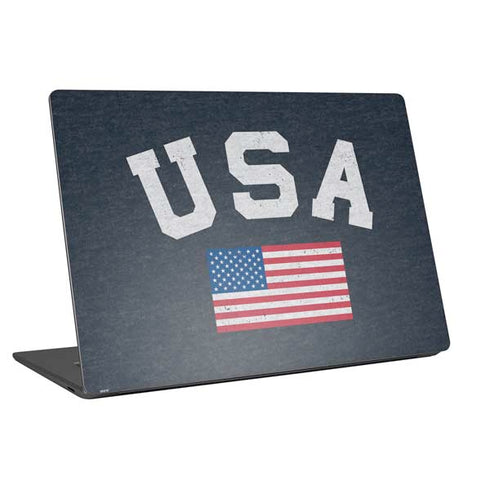 USA with American Flag Universal Laptop 11in (8.8 x 6.2in) Skin