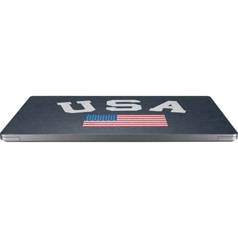 USA with American Flag Universal Laptop 11in (8.8 x 6.2in) Skin