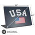 USA with American Flag Universal Laptop 12in (9.8 x 6.8in) Skin