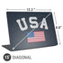 USA with American Flag Universal Laptop 15in (12.2 x 8.8in) Skin