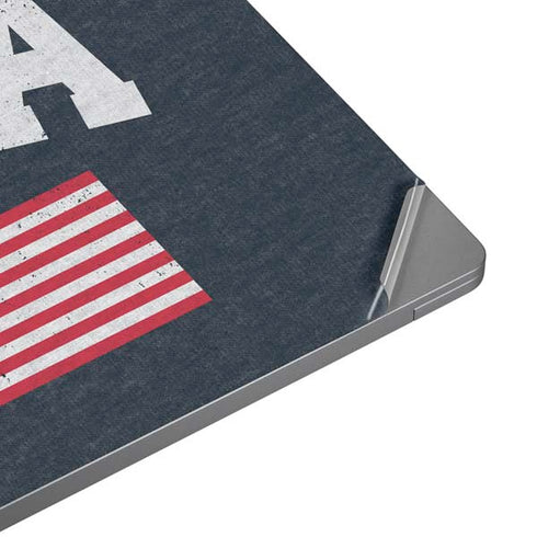 USA with American Flag Universal Laptop 15in (12.2 x 8.8in) Skin