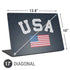 USA with American Flag Universal Laptop 17in (13.8 x 10in) Skin