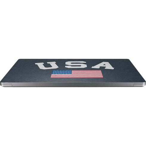 USA with American Flag Universal Laptop 18in (14.6 x 10.6in) Skin