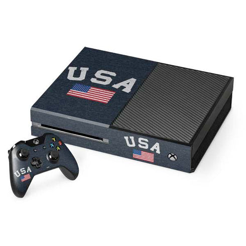 USA with American Flag Xbox One Console and Controller Bundle Skin