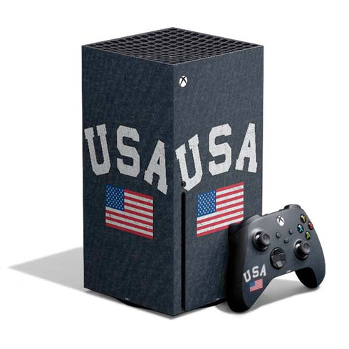USA with American Flag Xbox Series X Bundle Skin
