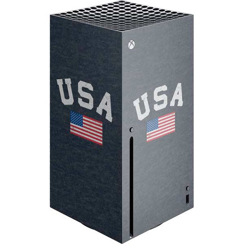 USA with American Flag Xbox Series X Console Skin