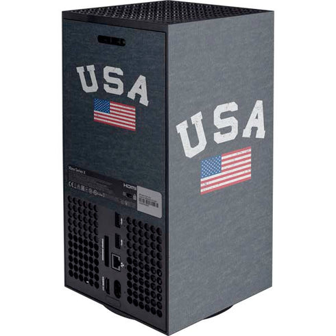 USA with American Flag Xbox Series X Console Skin