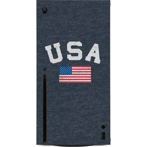 USA with American Flag Xbox Series X Console Skin