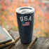 USA with American Flag Yeti 20oz Tumbler Skin