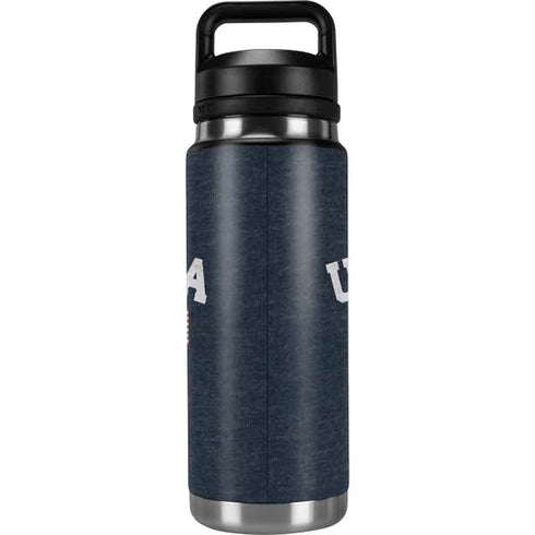 USA with American Flag YETI Rambler 26oz Bottle Skin