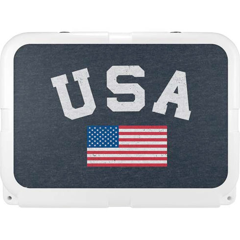 USA with American Flag YETI Tundra 35 Hard Cooler Skin