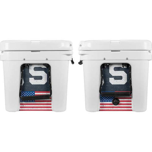 USA with American Flag YETI Tundra 35 Hard Cooler Skin