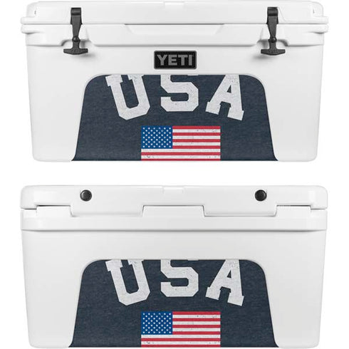USA with American Flag YETI Tundra 75 Hard Cooler Skin