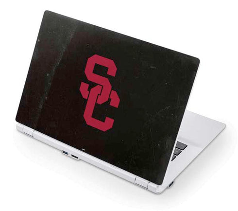 University of Southern California USC Black Distressed Acer Chromebook Skin