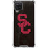 University of Southern California USC Black Distressed Galaxy A12 Clear Case