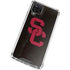 University of Southern California USC Black Distressed Galaxy A12 Clear Case