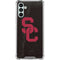 University of Southern California USC Black Distressed Galaxy A13 5G Clear Case