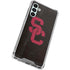 University of Southern California USC Black Distressed Galaxy A13 5G Clear Case
