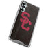 University of Southern California USC Black Distressed Galaxy A15 5G Clear Case