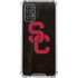 University of Southern California USC Black Distressed Galaxy A32 5G Clear Case