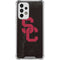 University of Southern California USC Black Distressed Galaxy A33 5G Clear Case