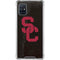 University of Southern California USC Black Distressed Galaxy A51 5G Clear Case