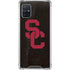 University of Southern California USC Black Distressed Galaxy A51 5G Clear Case